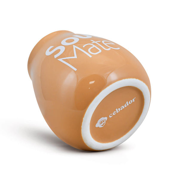 Calebasse en céramique beige avec logo Soul Mate - 350 ml
