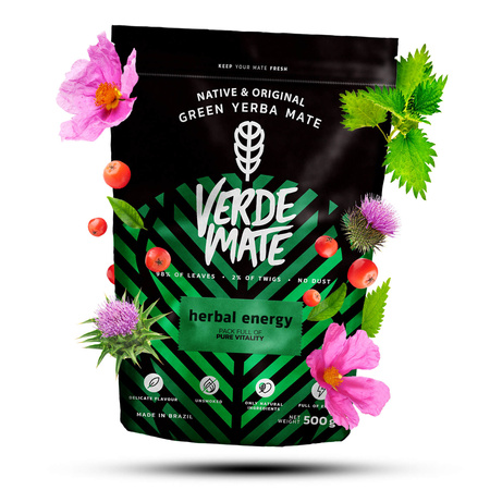 Yerba Mate Set Verde Mate Herbal Energy 500g + Verde Mate Cactus de juarez 500g