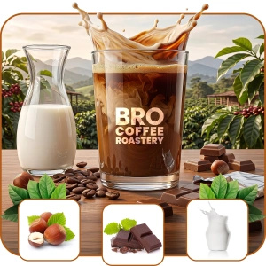 Coffret cadeau avec du café Bro Coffee Roastery et du thé Mary Rose