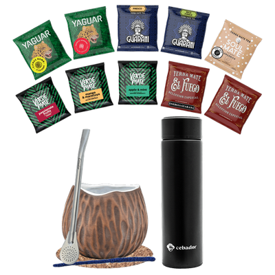 Yerba Maté + Yerbomos + Calebasse et accessoires