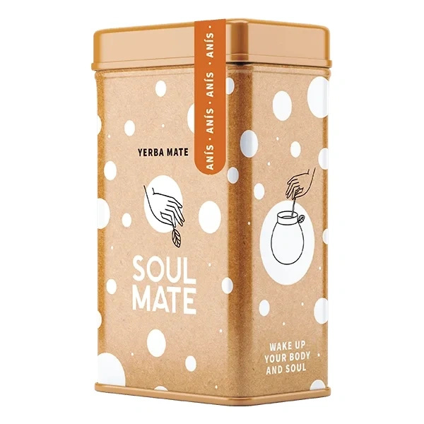 Yerbera – Boîte en métal + Soul Mate Orgánica Anís 0,5 kg