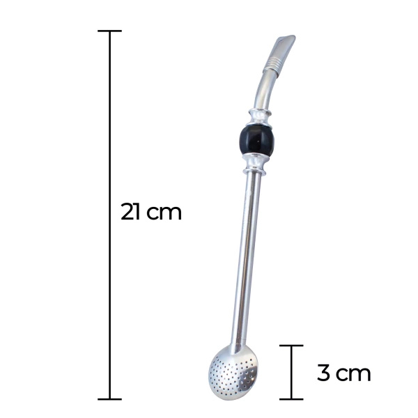 Bombilla Bomba avec pierre - noire