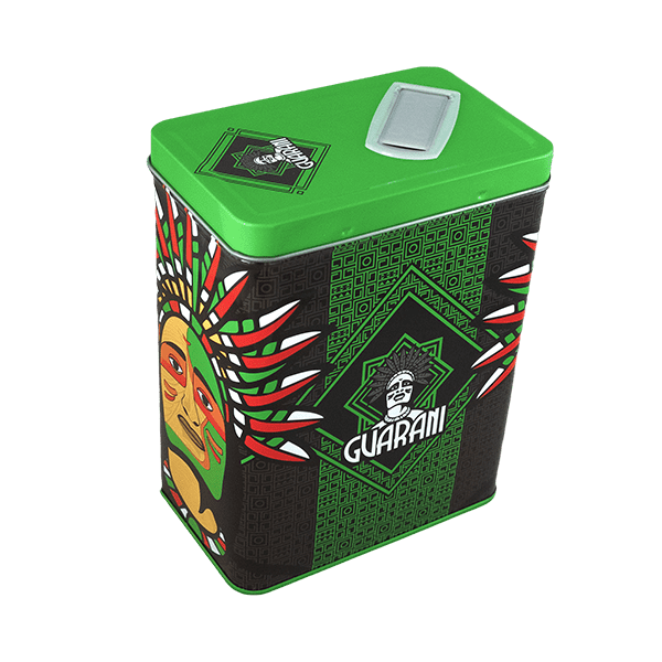 Yerbera – Boîte en métal + Guarani Naranja 0,5 kg