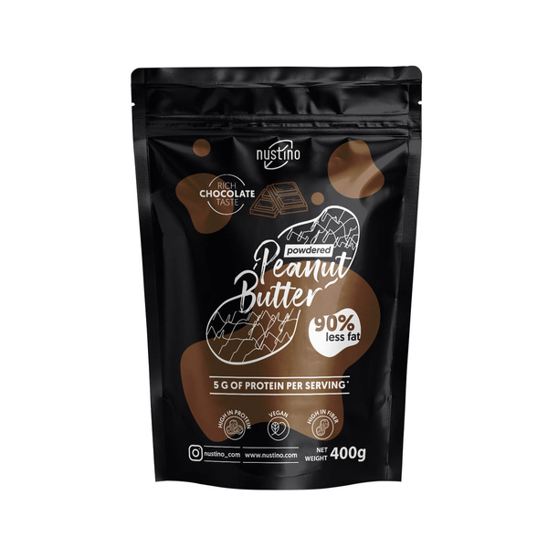 Nustino - Beurre d'Arachide en Poudre - Chocolat 400 g
