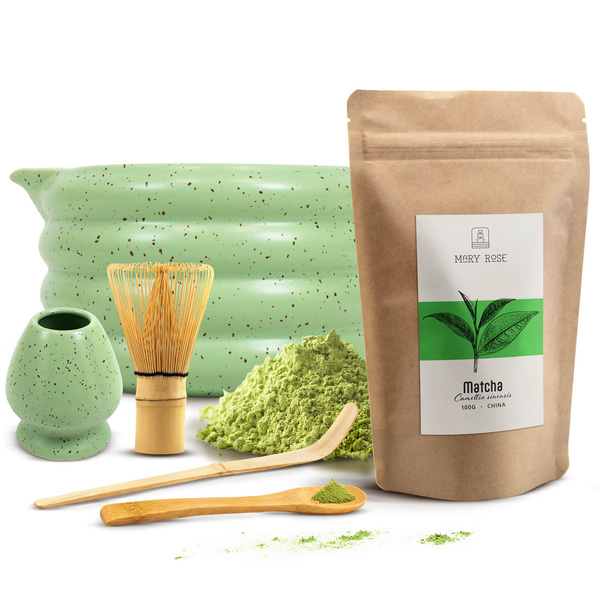 Set d'infusion de thé Matcha: matcha 100g + accessoires