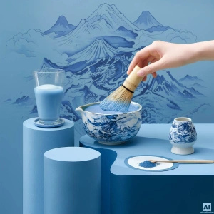 Coffret cadeau pour préparer la Blue Matcha