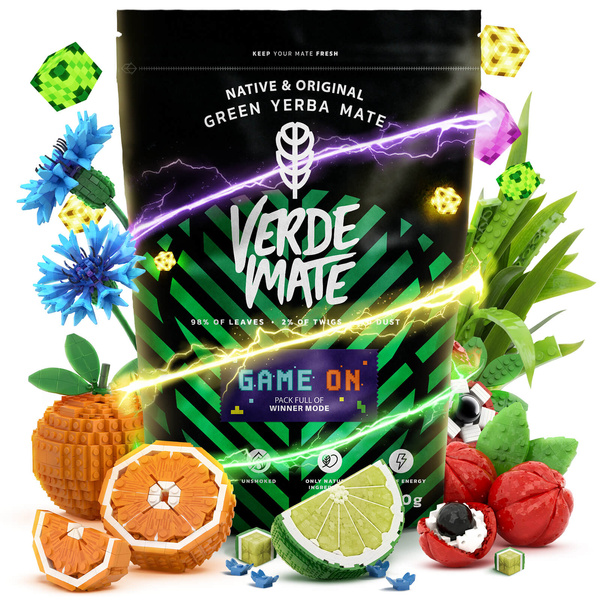Set de Maté Verde Mate Game On 400g 0,4kg Calebasse + Bombilla