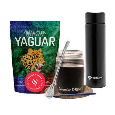 Set Yerba Yaguar Energia une calebasse Drive un thermos 0,5kg