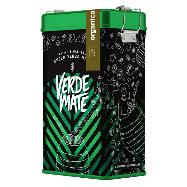 Yerbera – Boîte en métal + Verde Mate Green Organica 0,5 kg