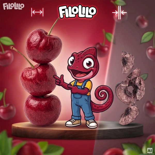 FiloLilo – Cerises lyophilisées entières dénoyautées 20 g