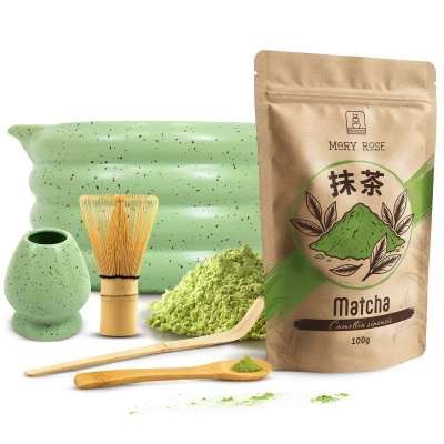 Set d'infusion de thé Matcha: matcha 100g + accessoires