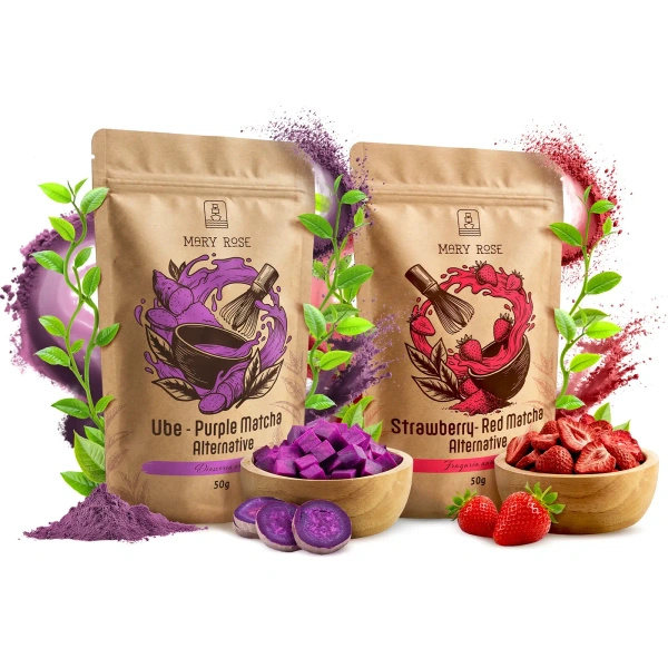 Coffret de matchas colorés : Red Matcha + Purple Matcha