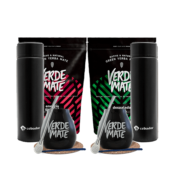 SET yerba maté THERMOS accessoires pour deux
