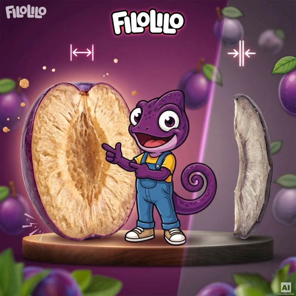 FiloLilo – Prunes lyophilisées en moitiés 20 g