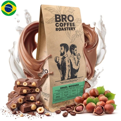 Bro Coffee Roastery – Café en grains Brazil Mogiana Premium 400 g