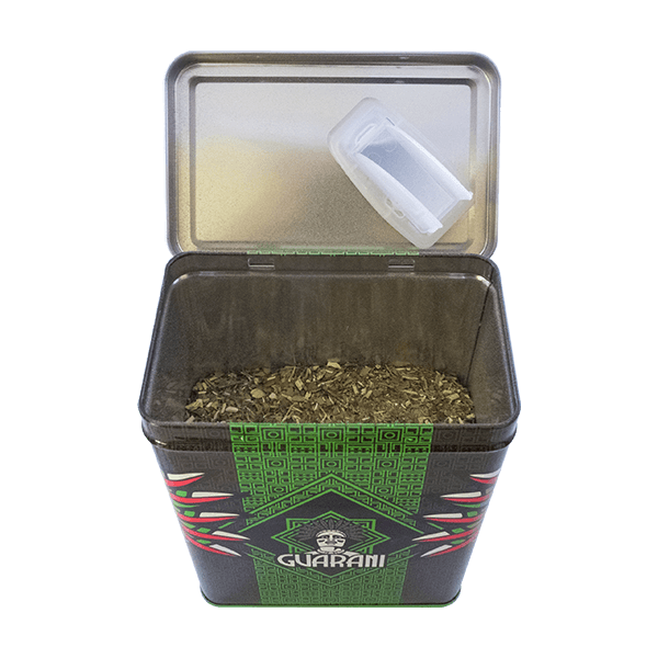 Yerbera – Boîte en métal + Guarani Naranja 0,5 kg