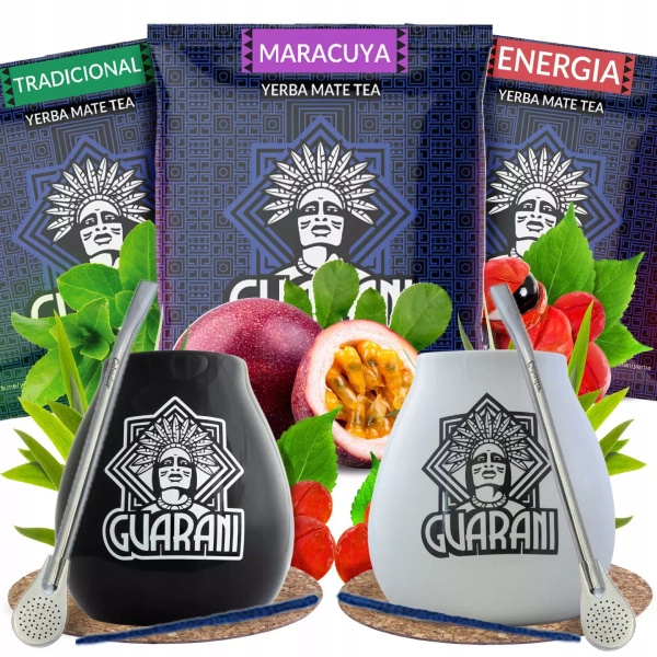 Set de Maté pour deux 3x50g 150g 2x Calebasse + 2x Bombilla