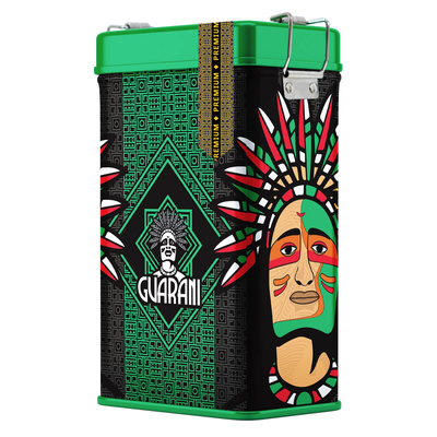 Yerbera – Boîte en métal + Guarani Premium 0,5 kg