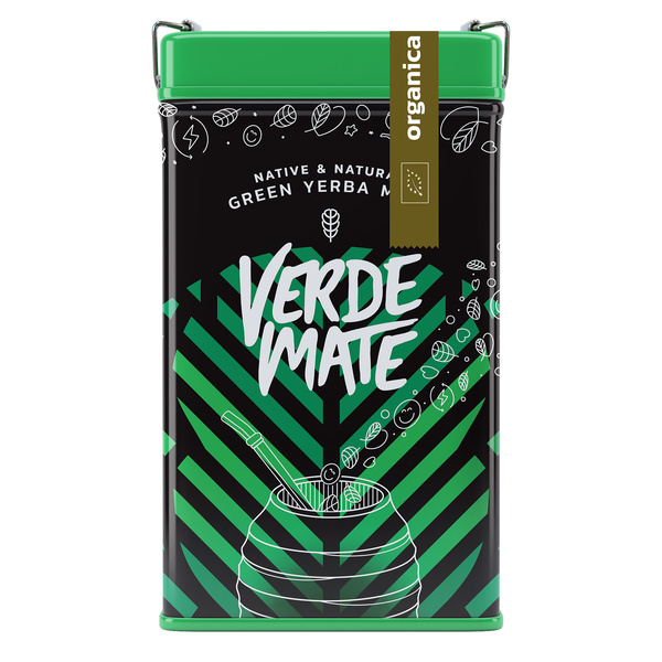 Yerbera – Boîte en métal + Verde Mate Green Organica 0,5 kg
