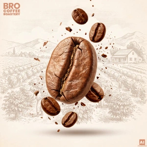 Bro Coffee Roastery – Café en grains Crema Rumba 1 kg