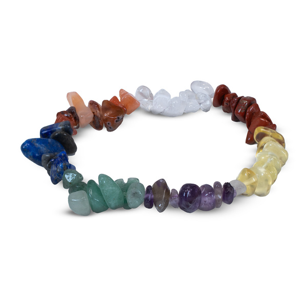 Ensemble de pierres des chakras avec bracelet – dans une boîte cadeau