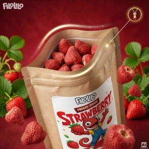 FiloLilo – Fraises lyophilisées entières 100 g