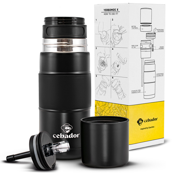 Set de Maté Guarani Ashwagandha 500g 0,5kg Yerbomos + Calebasse + Bombilla