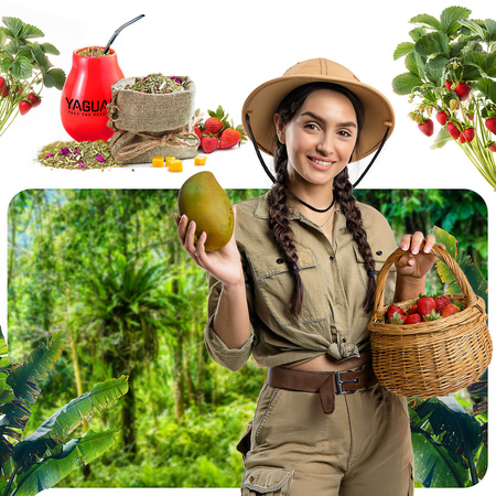 Yaguar Amore 500 g 0,5 kg – maté avec fruits et herbes du Brésil 