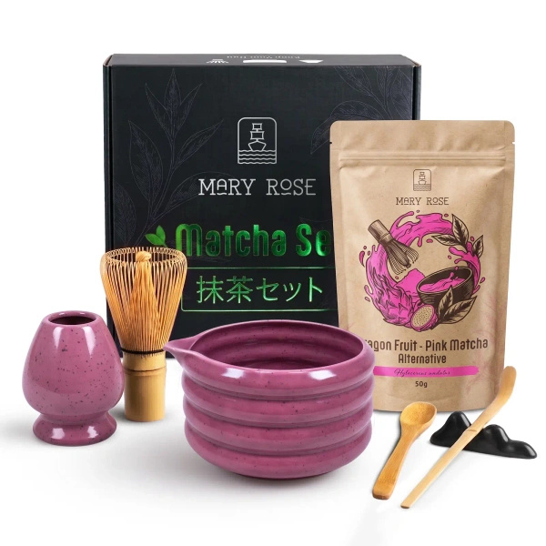 Coffret cadeau pour préparer la Pink Matcha