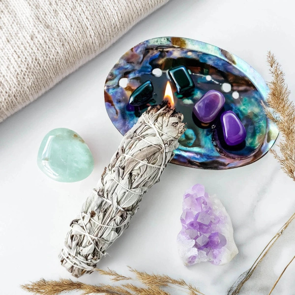 Coffret cadeau ésotérique : encens naturels + accessoires