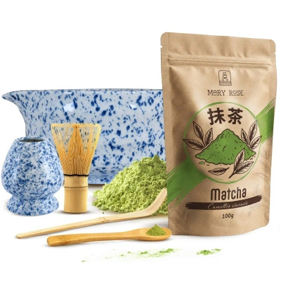 Set d'infusion de thé Matcha: matcha 100g + accessoires