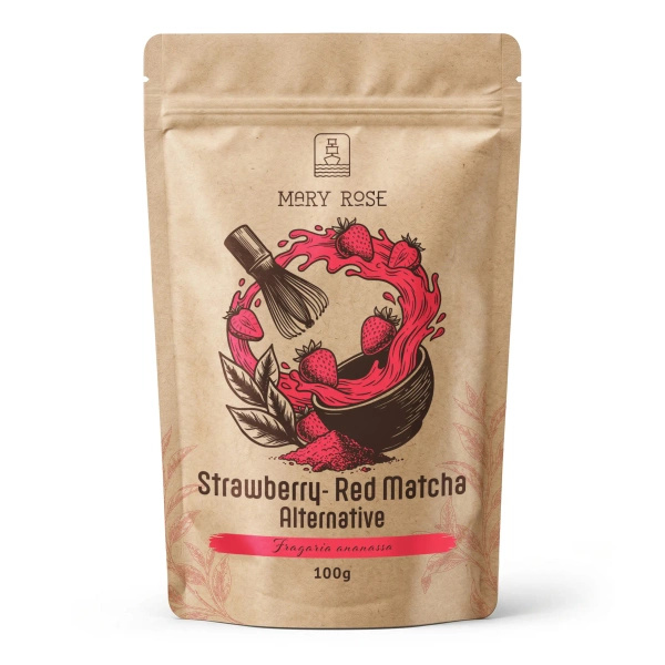 Mary Rose – Red Matcha Alternative – Fraise (poudre) 100 g
