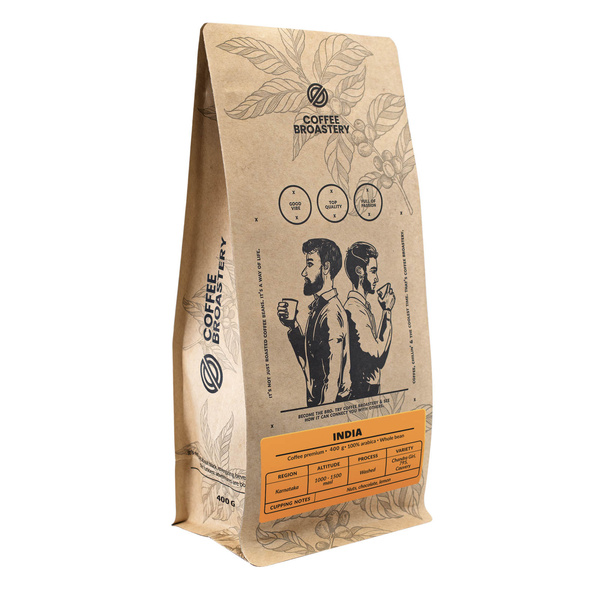 Coffe Broastery – Café en grains India Karnataka premium 400 g