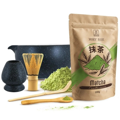 Set d'infusion de thé Matcha: matcha 100g + accessoires