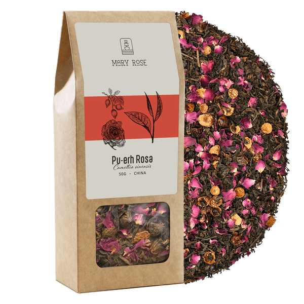 Mary Rose – Thé Pu-erh Rosa – 50 g