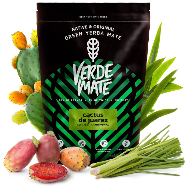 Ensemble de cadeaux Yerba Maté Verde Mate Cactus 0,5kg