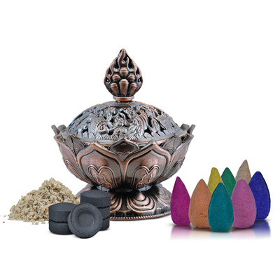 Coffret : encens en cônes + brûleur d’encens