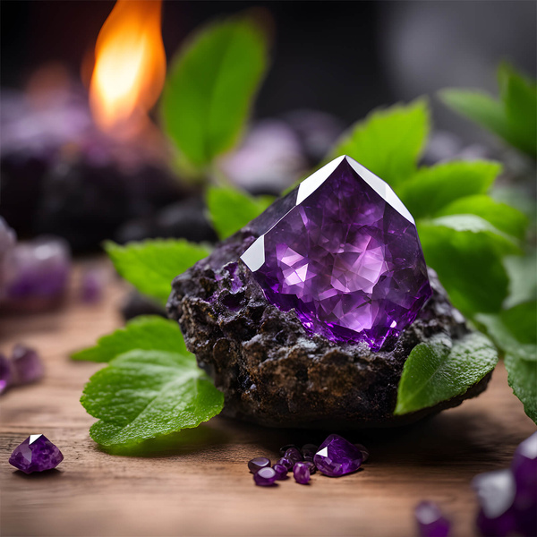 Set de pierres naturelles et de cristaux - ésotérisme, yoga, méditation