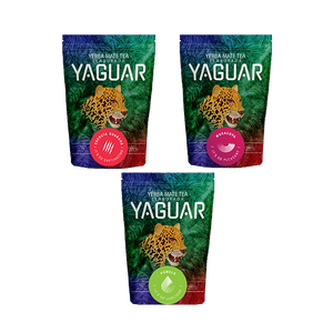 Yerba Mate Yaguar set différents types 3x500g