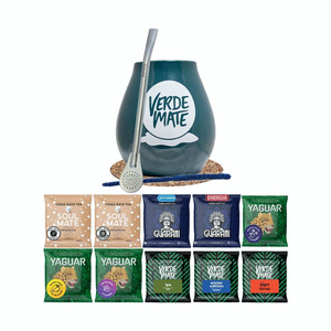 Set cadeau Noël – Maté 10 x 50 g (500 g) + Accessoires