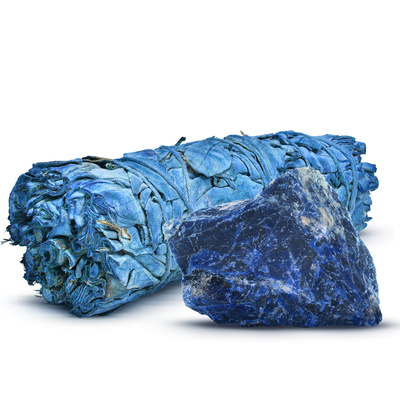 Set de méditation : encens de sauge blanche + sodalite