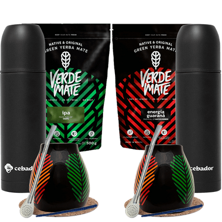 Set Yerba Mate Yerbomos bombilla 1kg pour deux