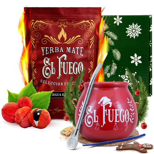 Coffret cadeau d'hiver Yerba Maté El Fuego Energia 0,5kg