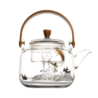 Théière en verre avec filtre / Carafe filtrante Pescado 500 ml