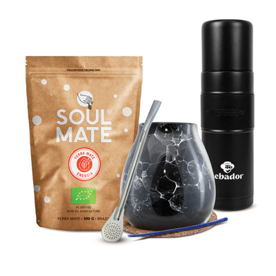 Set de Maté Soul Mate 500g 0,5kg Yerbomos XL + Calebasse + Bombilla