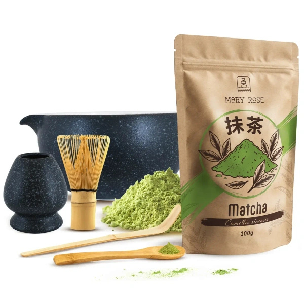 Set d'infusion de thé Matcha: matcha 100g + accessoires