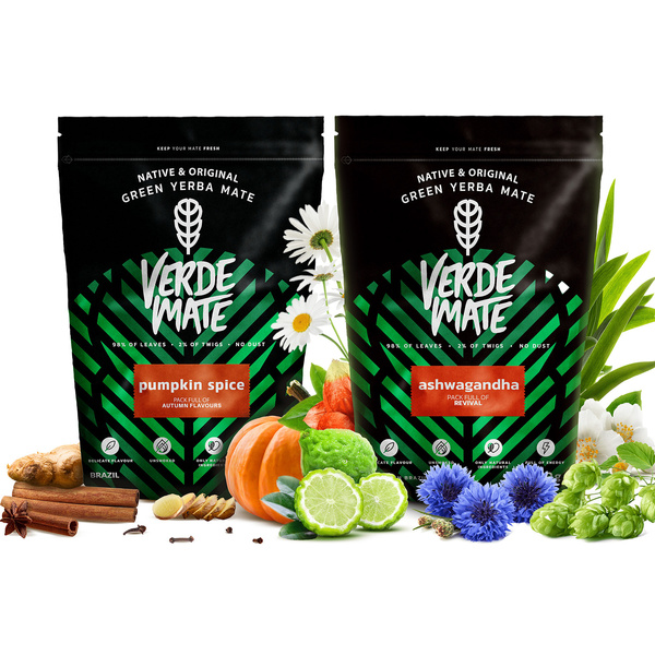 Set de Maté Verde Mate : Ashwagandha + Pumpkin Spice