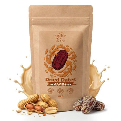Nustino Bites – Dattes Séchées – Creamy Peanut Butter 100 g
