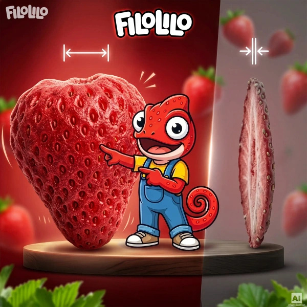 FiloLilo – Fraises lyophilisées entières 20 g