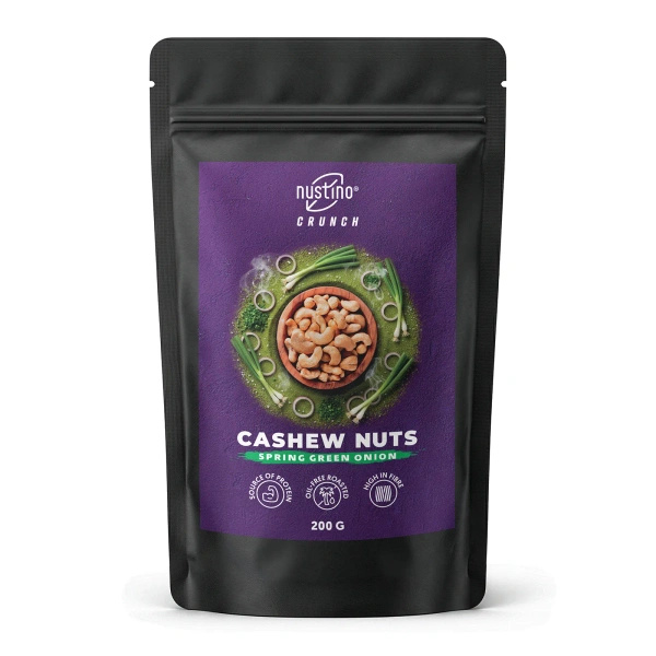 Nustino Crunch – Noix de cajou grillées – Spring Green Onion 200 g